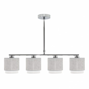 Distribuidor - Lâmpadas Diversas | Lâmpadas Modernas | LAMPARA KENYA 4XE14 GRIS/BLANCA REGX77X14 CM Ref: 111054028